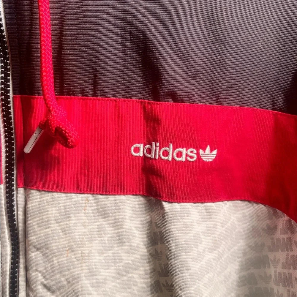 Vintage deadstock Adidas “jam MasterJay”nylon lightweight oversized jacket L - Picture 3 of 8